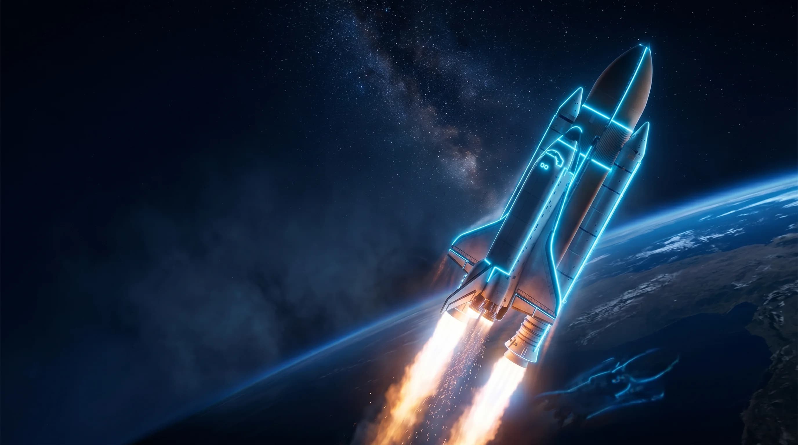 Orbit hero background